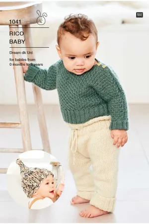 1041 Rico Baby Sweater, Leggings, and Hat Pattern Pamphlet