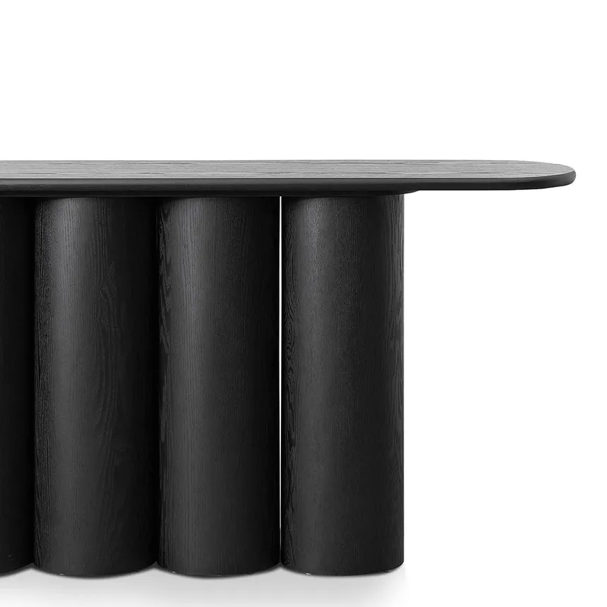 1.7m Console Table - Full Black