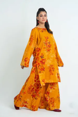 2-PC Stitched Printed Khaddar Suit