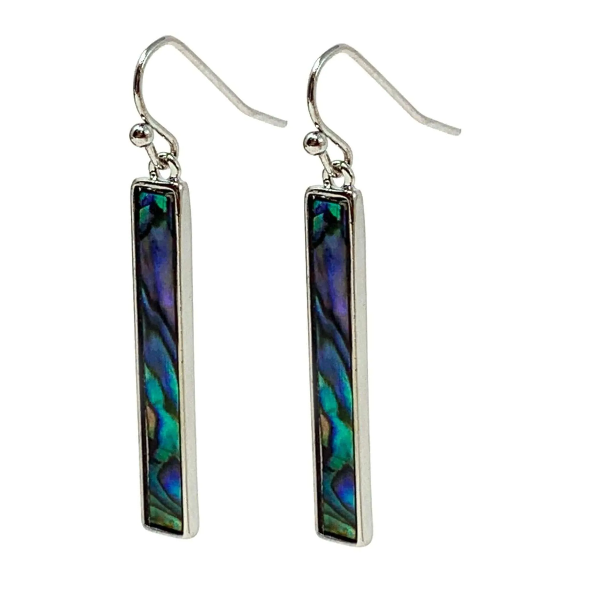 Abalone Shell Bar Earrings