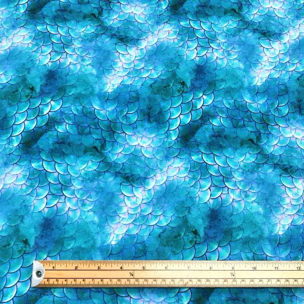 All Over Scales Polyester Suiting Fabric