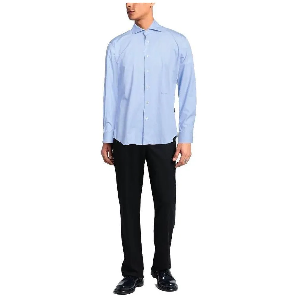 Aquascutum Elegant Cotton Shirt with Iconic Embroidery