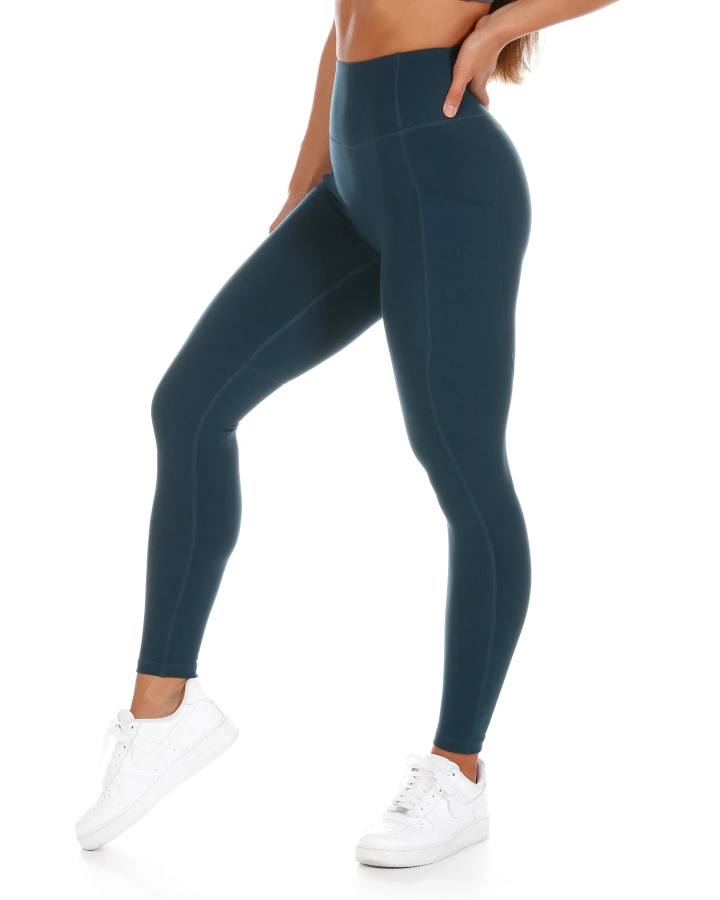 Aura Ascend Leggings - Deep Forest