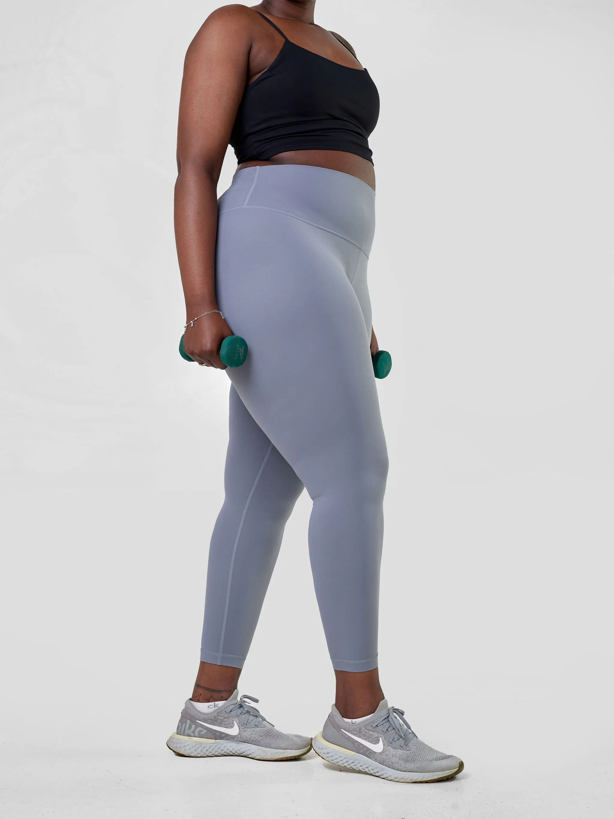 Ava Fitness Bella Workout Leggings - Grey Blue