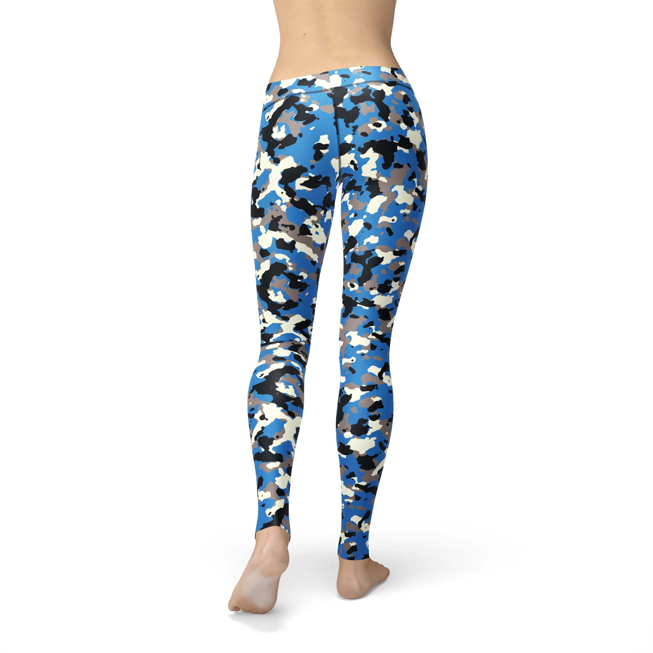 Avery Blue Camo Leggings