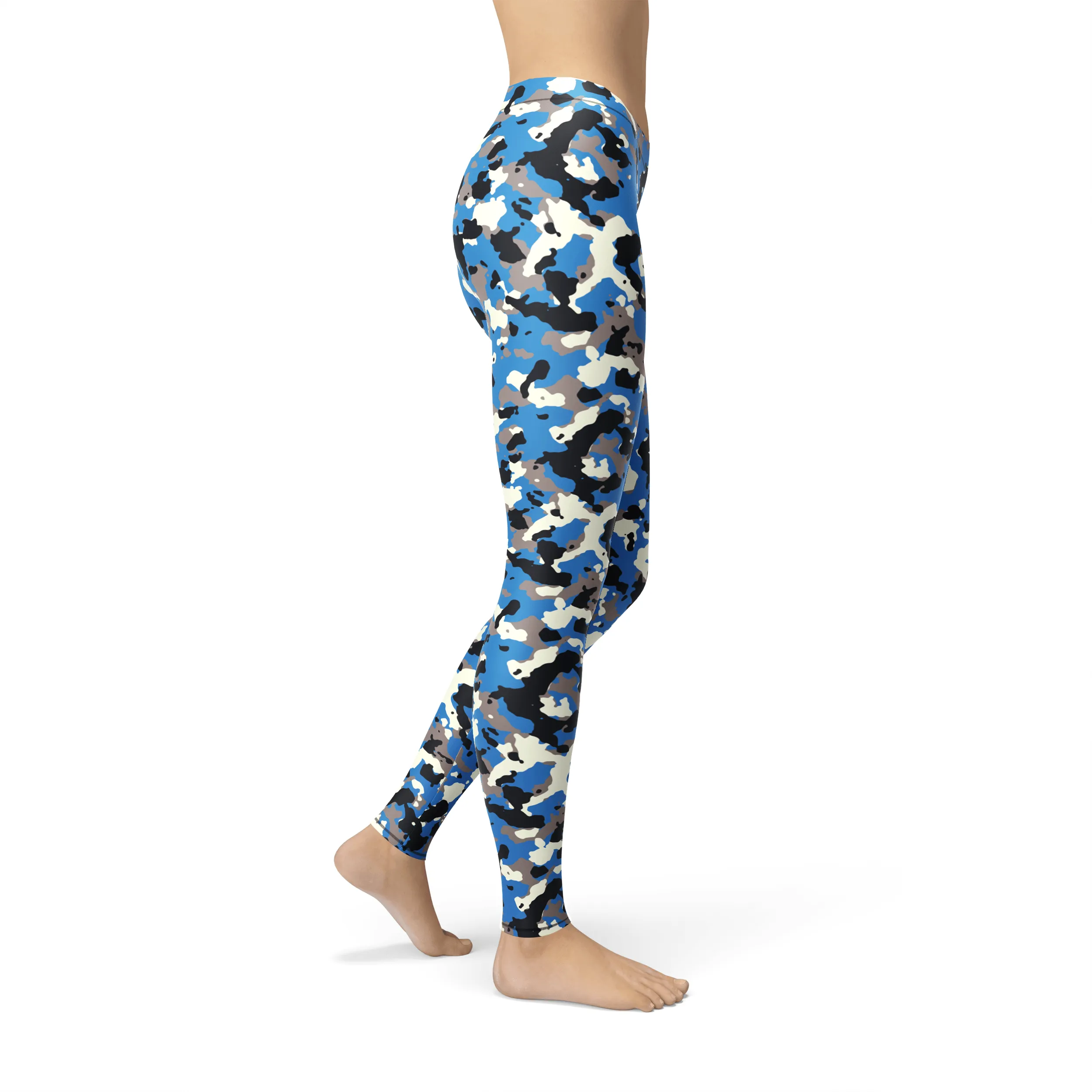 Avery Blue Camo Leggings