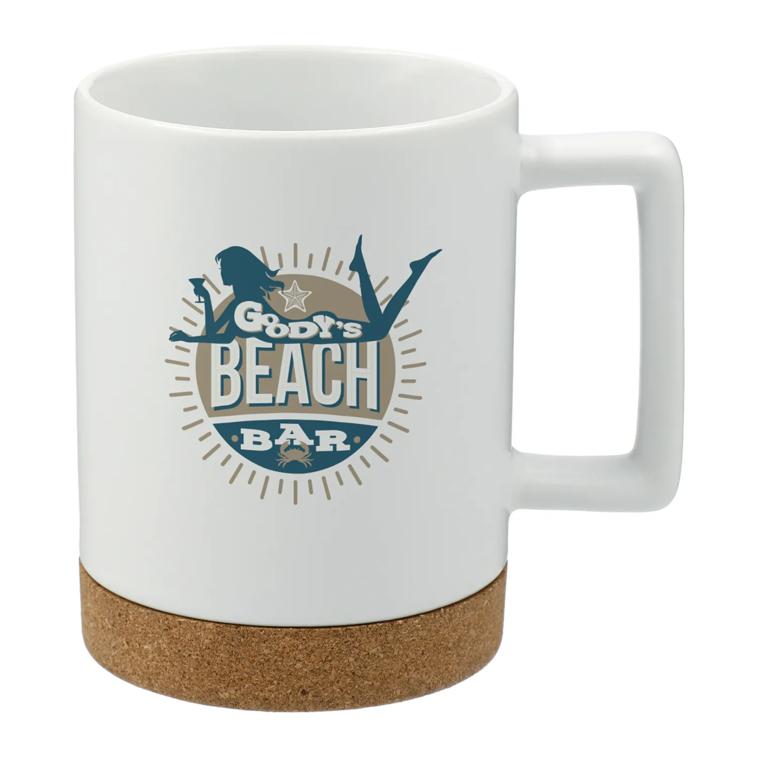 Bates 15oz Ceramic Mug w/ Cork Base