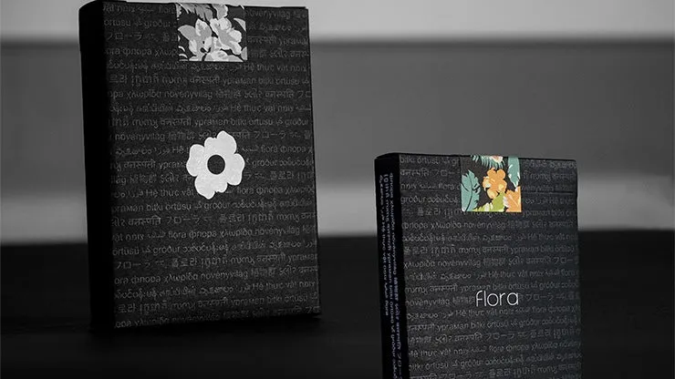 Black Flora Playing Cards