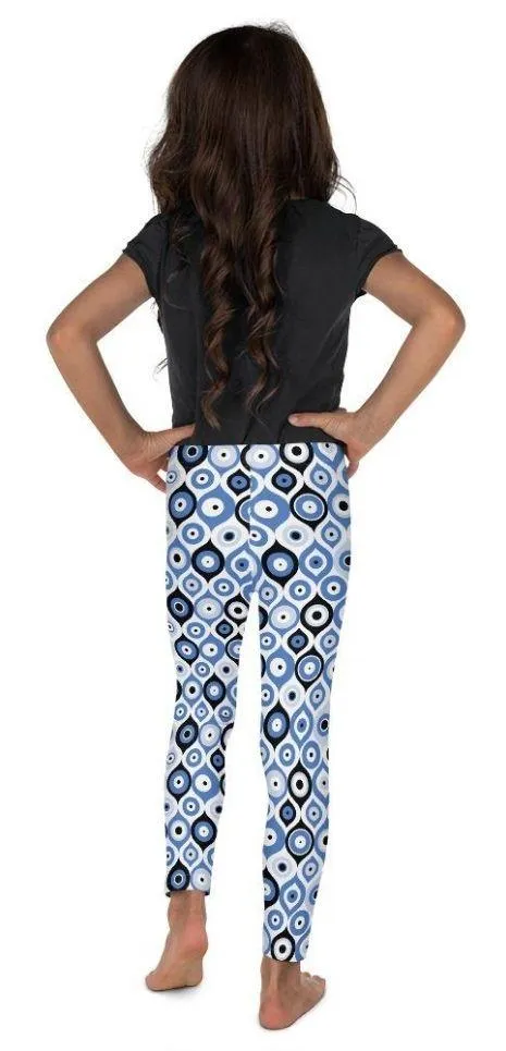 Blue Eye Pattern Kid's Leggings