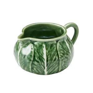 Bordallo Pinheiro Cabbage Green Milk Jug 600ml