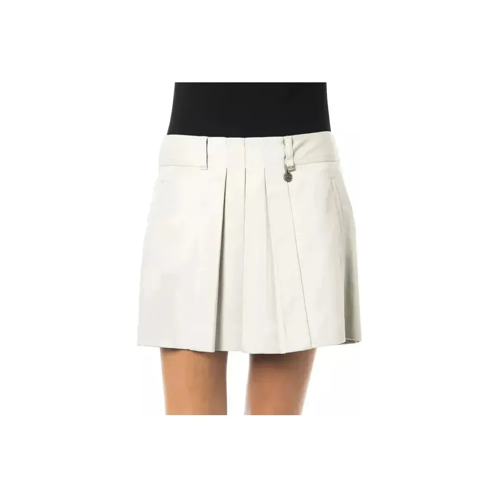 BYBLOS Gray Cotton Women Skirt