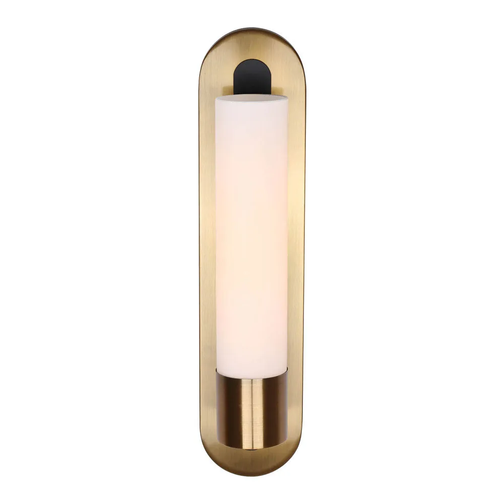 Canarm IWF782B01BKG Tripp Gold & Matte Black Wall Sconce