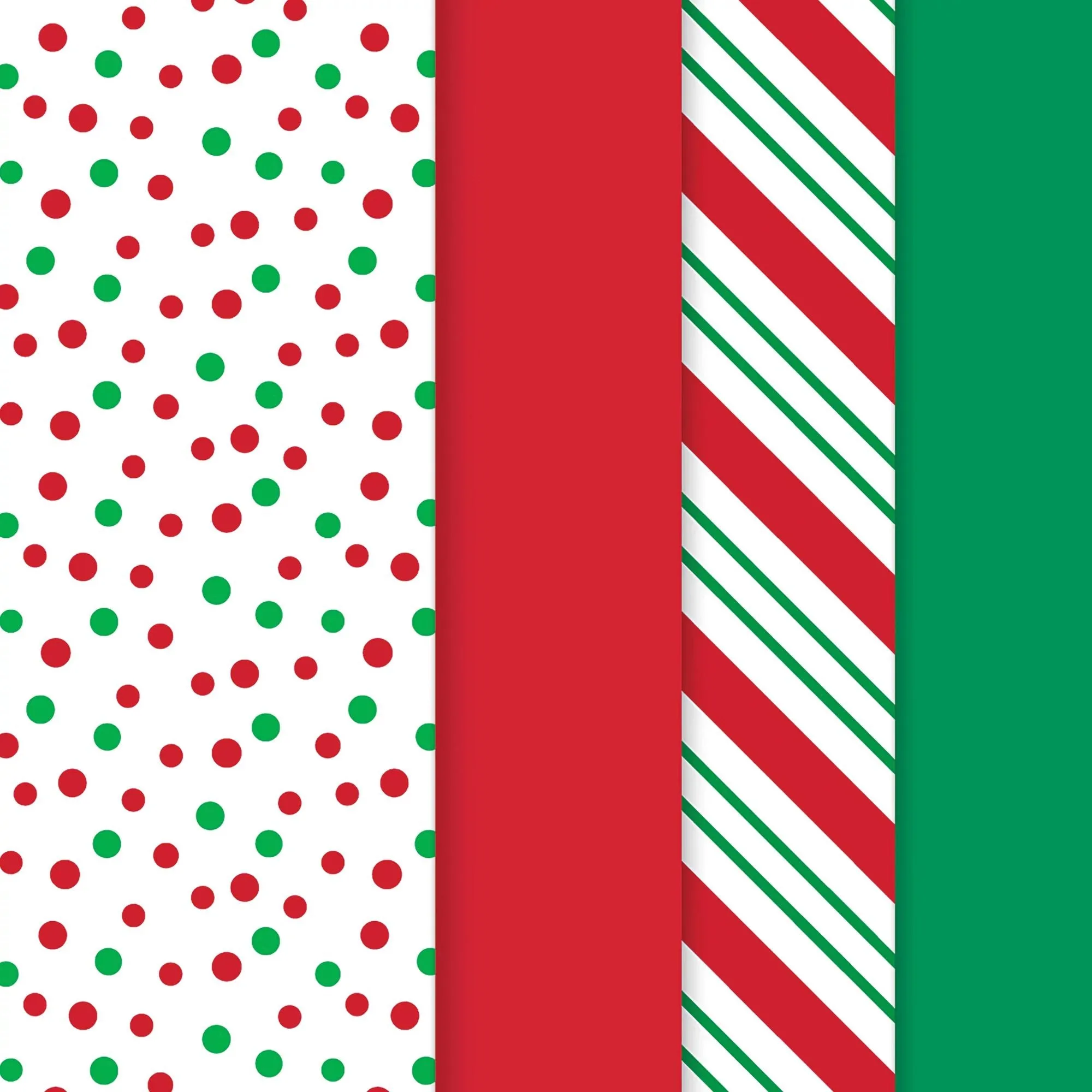 Christmas Stripes Printed Tissue Paper