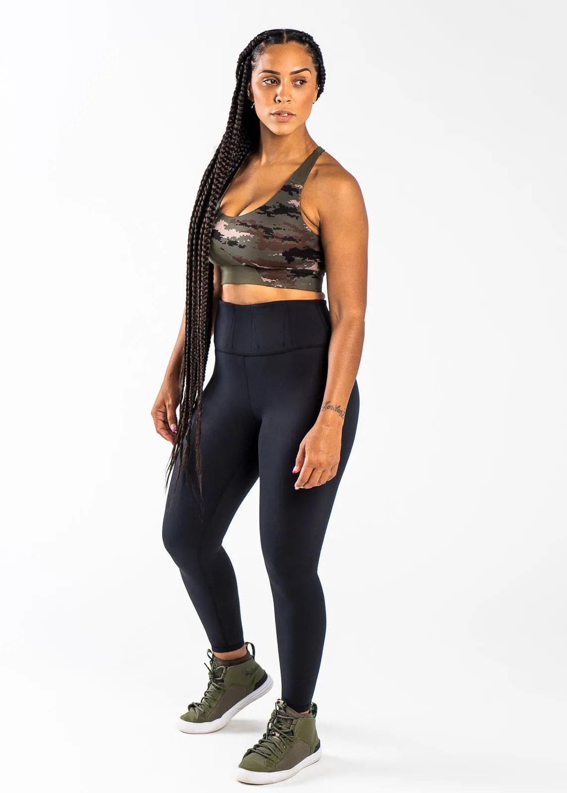 Concealed Carry Leggings Without Pockets | Black