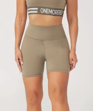 Core Booty Shorts Khaki