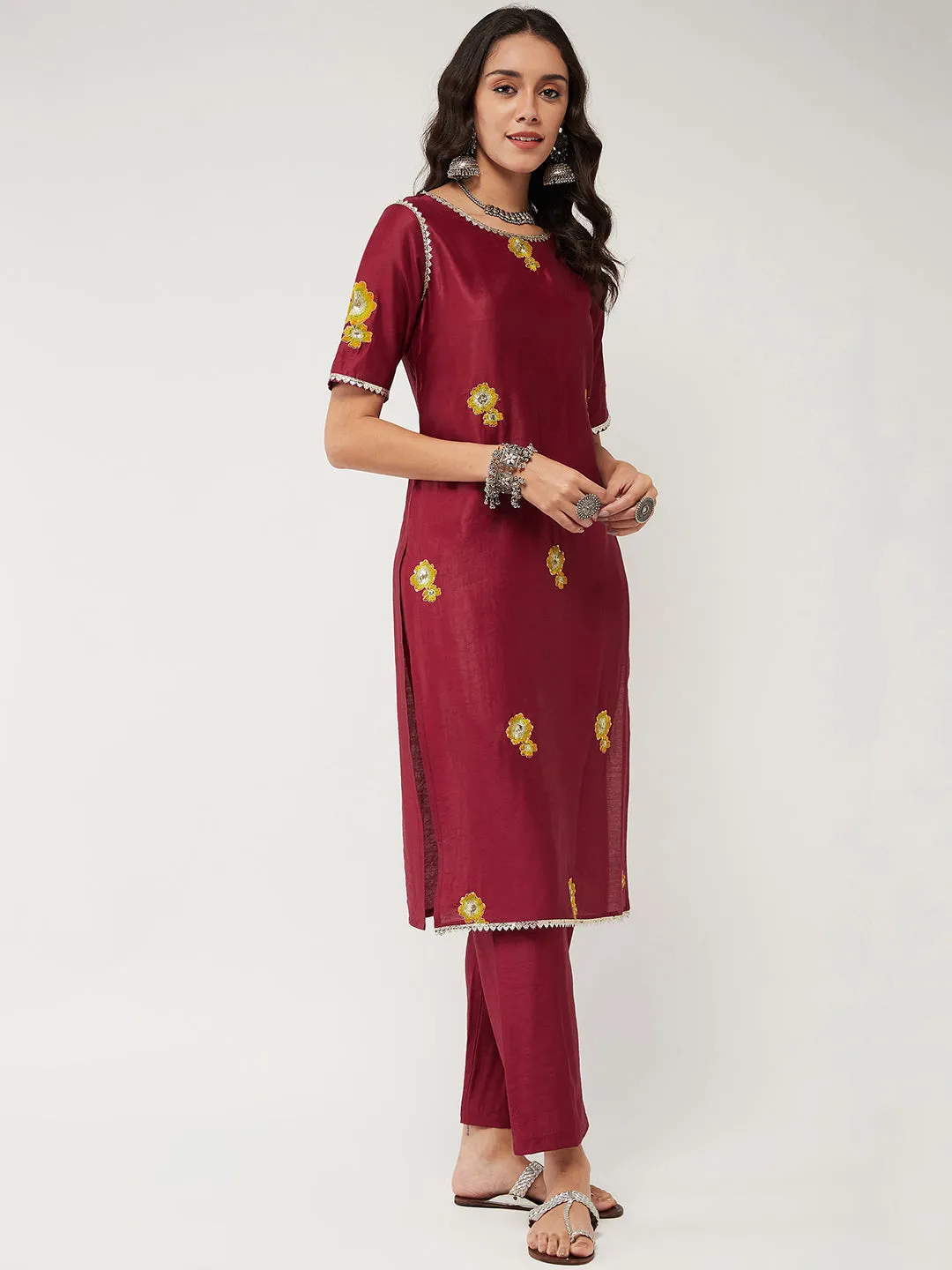 Fusion Embroidered Kurta