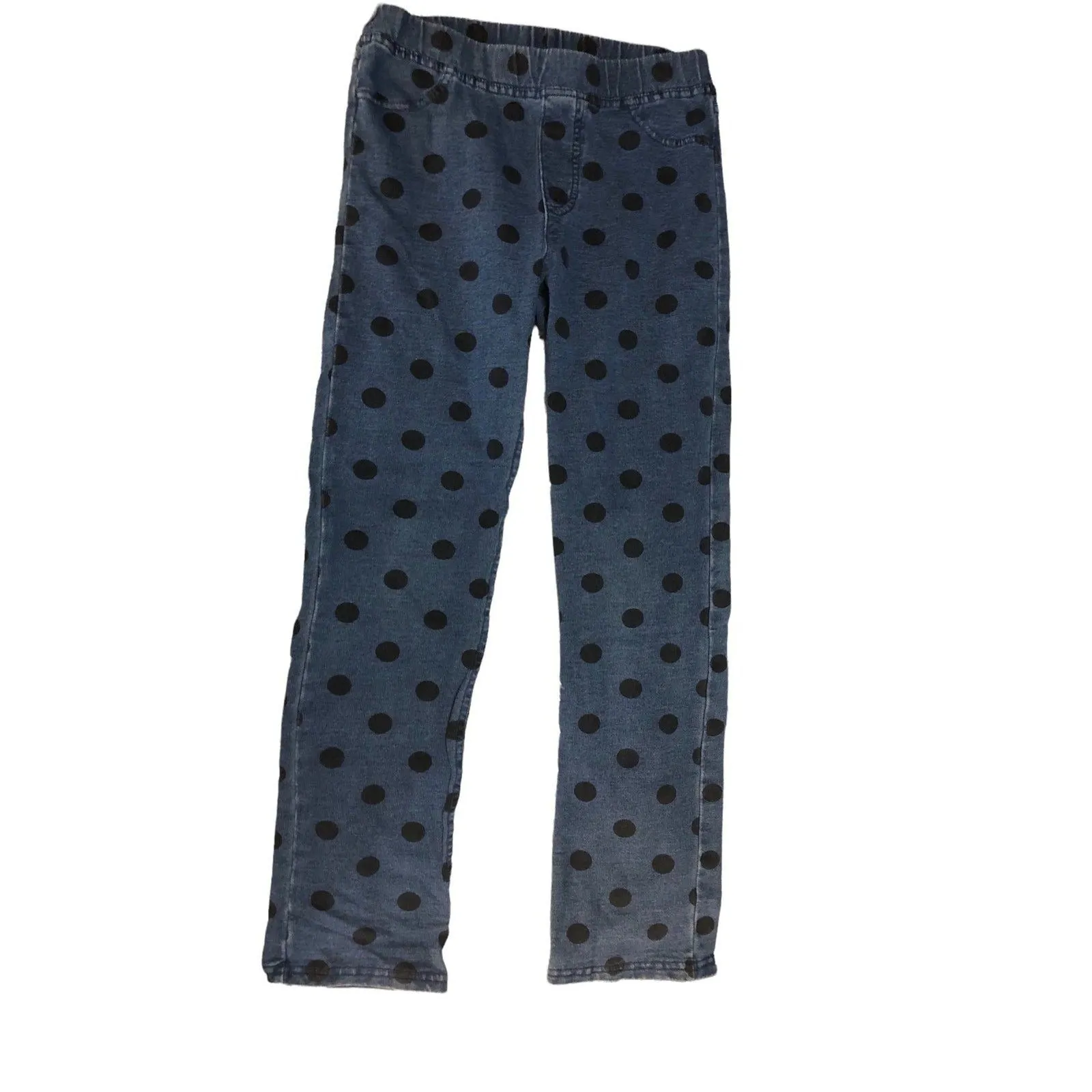 Girl's Blue Pock-a-Dot Leggings