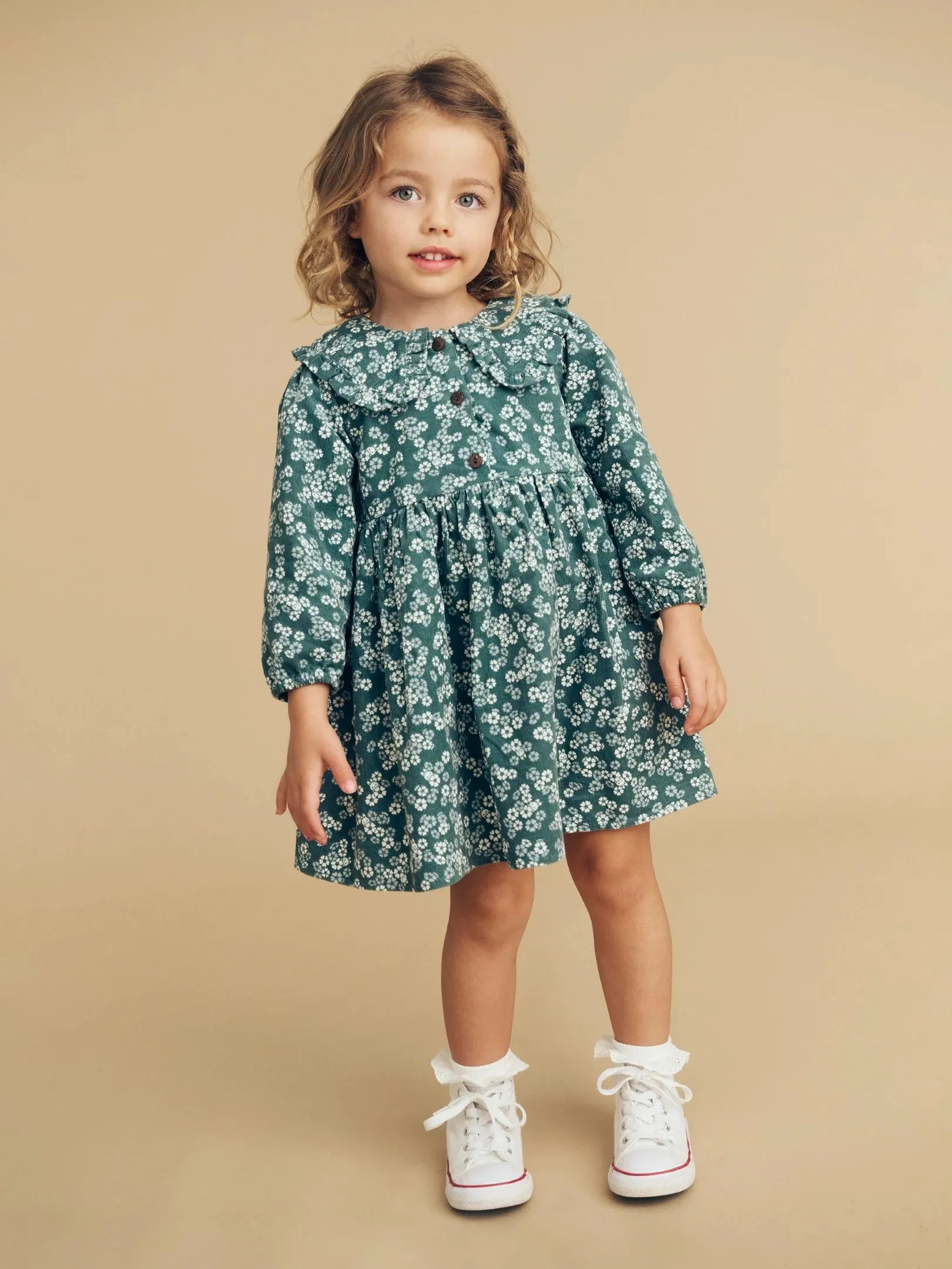 Green Peek a Boo Bunny Collar Dress