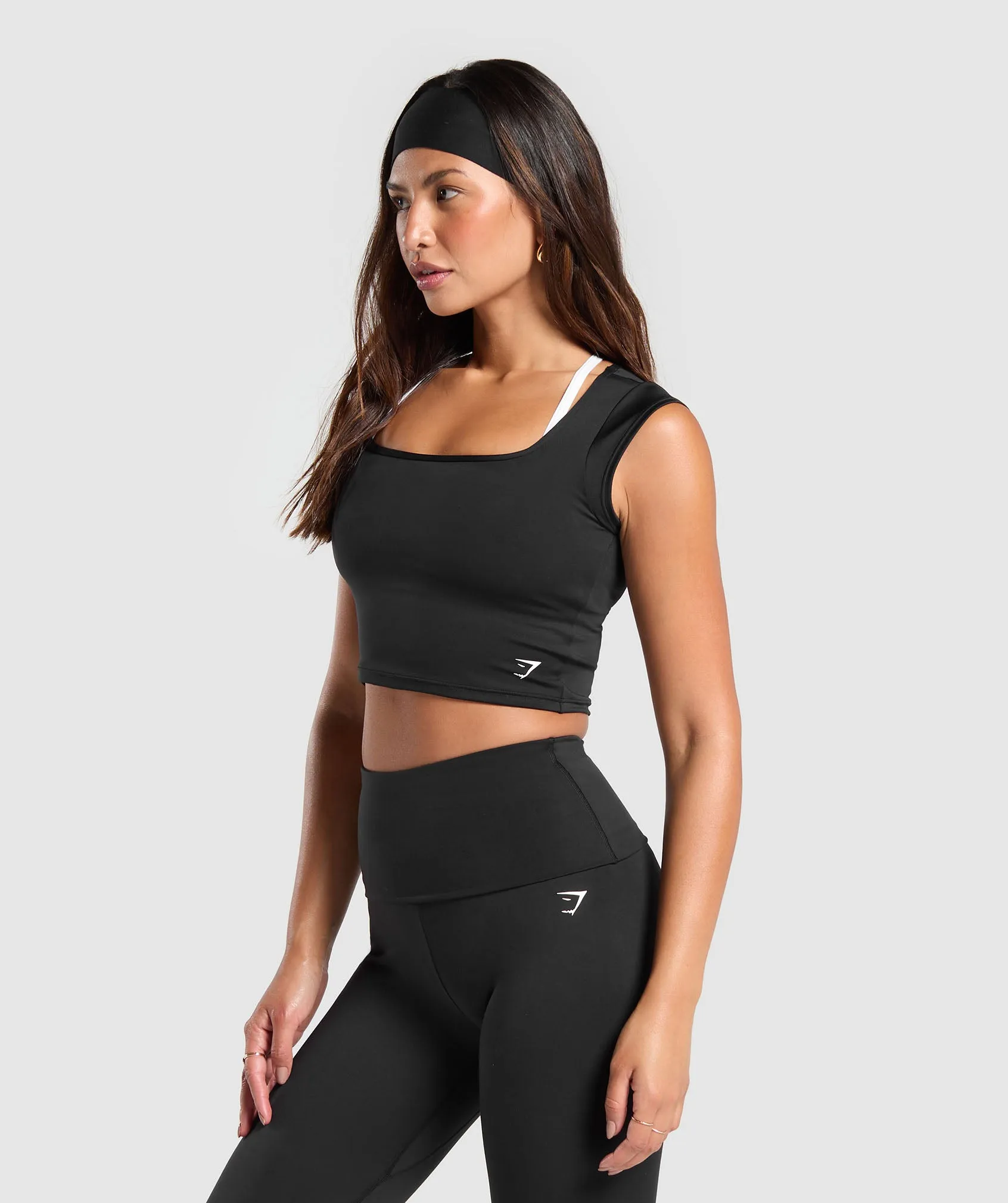 Gymshark Everyday C&S Trend Crop Top - Black