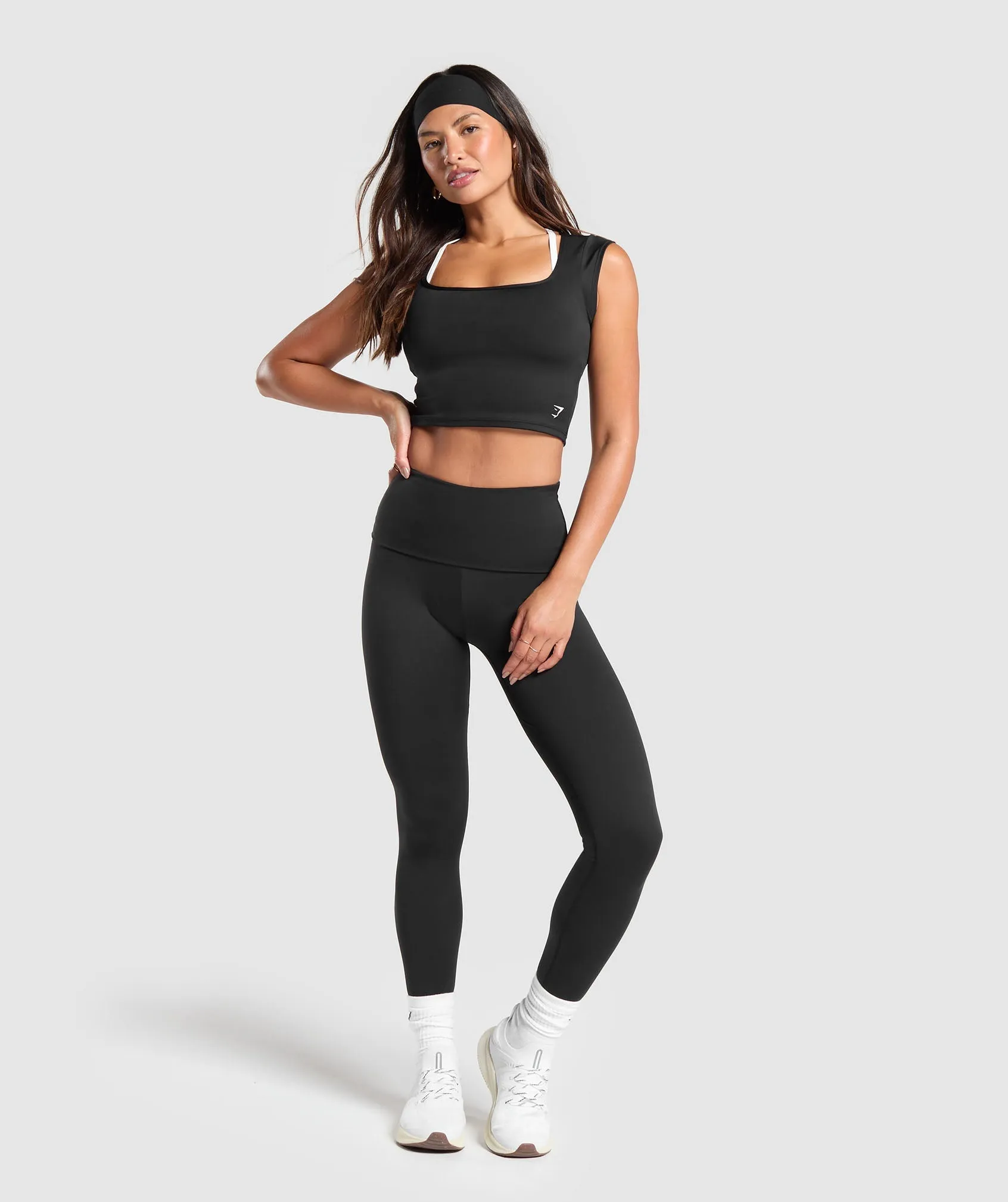 Gymshark Everyday C&S Trend Crop Top - Black