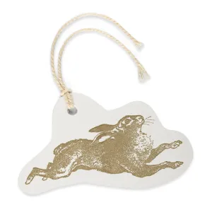 Hare Gift Tag - Letterpress Printed - Pack of Three