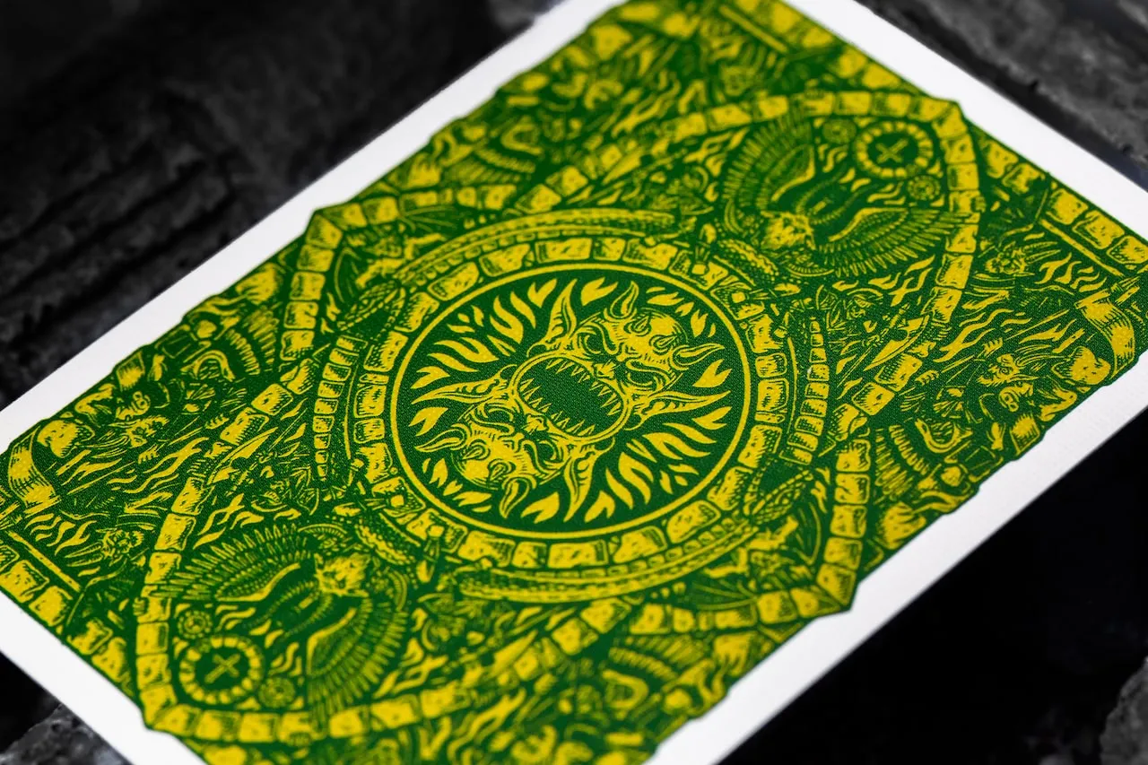 Inferno Playing Cards Emerald Blaze