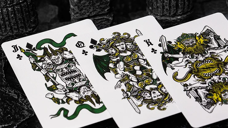 Inferno Playing Cards Emerald Blaze