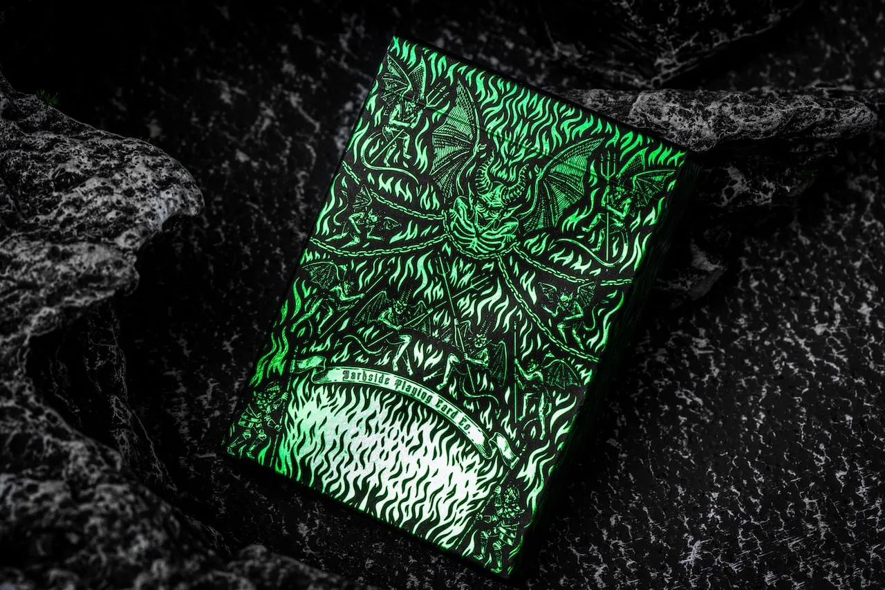 Inferno Playing Cards Emerald Blaze