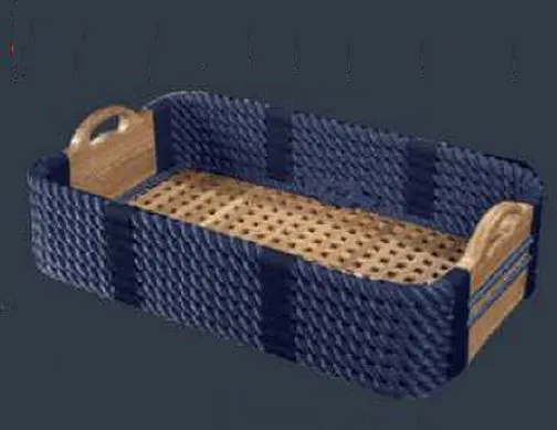 Italian Yachtsman's Cross-Hatch Shoe Basket