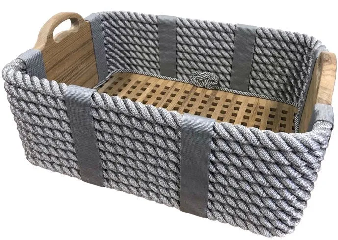 Italian Yachtsman's Cross-Hatch Shoe Basket