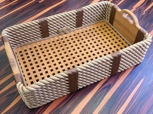 Italian Yachtsman's Cross-Hatch Shoe Basket