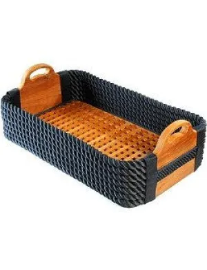 Italian Yachtsman's Cross-Hatch Shoe Basket