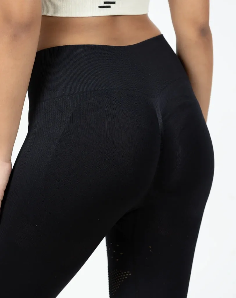 JAGS Seamless Legging Body Shaper - Mesh Black