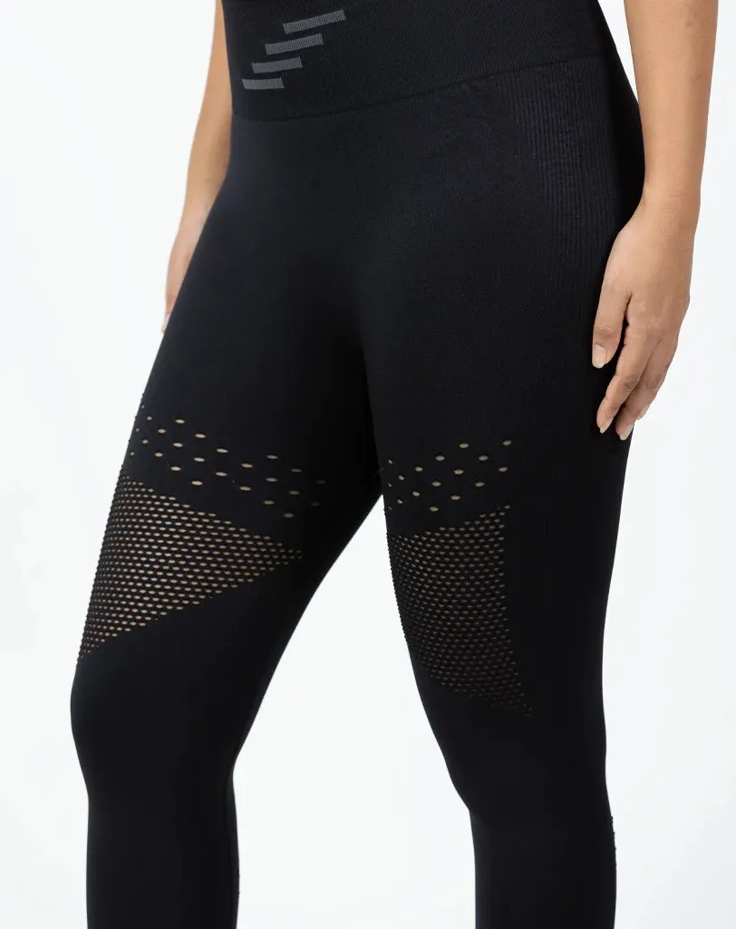 JAGS Seamless Legging Body Shaper - Mesh Black