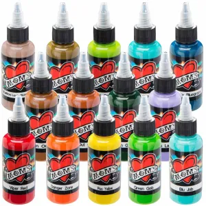 Millennium Mom's Exotic Tattoo Ink 14 Color Set