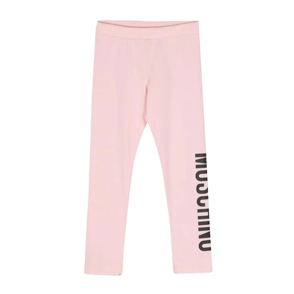 Moschino Kids Printed Logo Pink Leggings