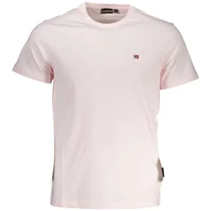 Napapijri Pink Cotton Men T-Shirt