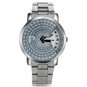 PAIDU Steel Mesh Band Strap Trendy Turntable Women Men Cool Unique Gift Round Dial Sport Special Design Modern Wrist Watch