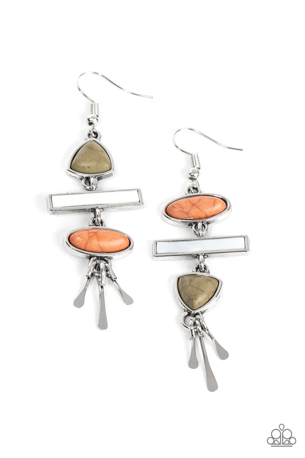 Paparazzi Adventurously Artisan Earrings Multi