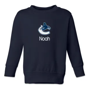 Personalized Vancouver Canucks Toddler Crewneck Sweatshirt