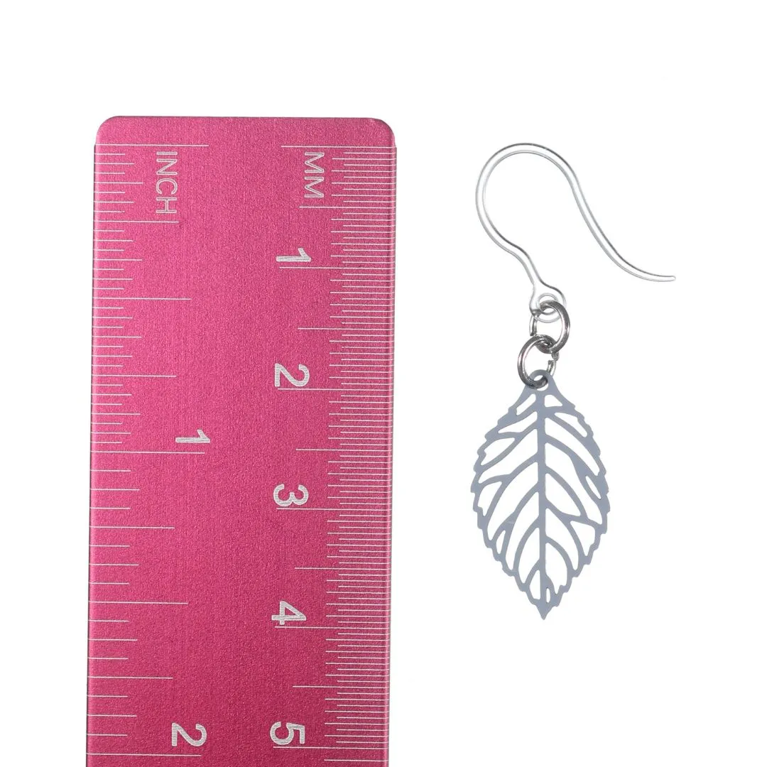 Petite Leaf Dangles Hypoallergenic Earrings for Sensitive Ears Made with Plastic Posts