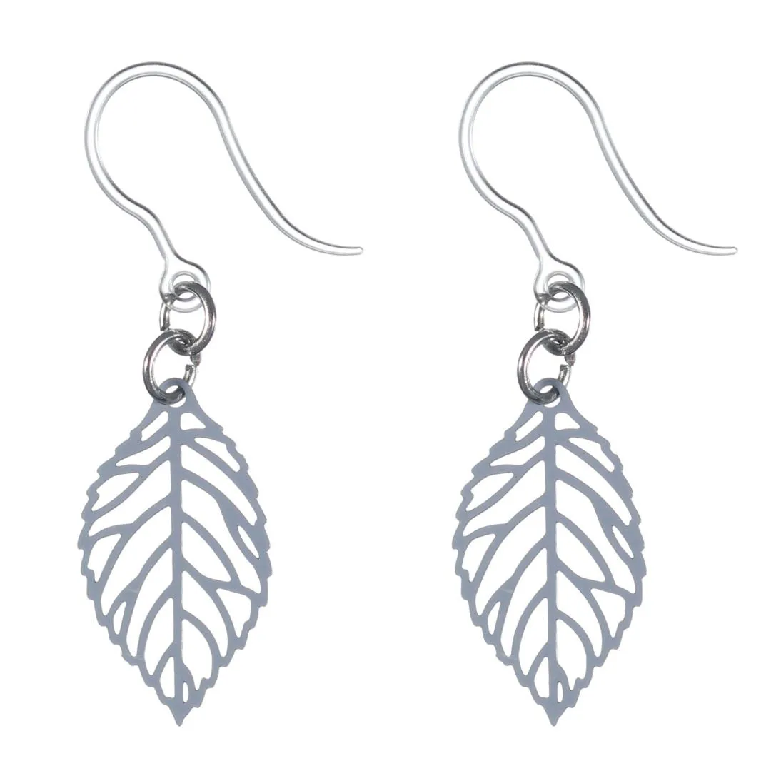 Petite Leaf Dangles Hypoallergenic Earrings for Sensitive Ears Made with Plastic Posts