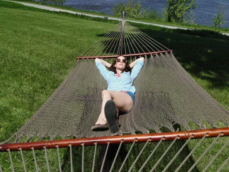 Polyester Rope Hammock - Soft-Woven Deluxe