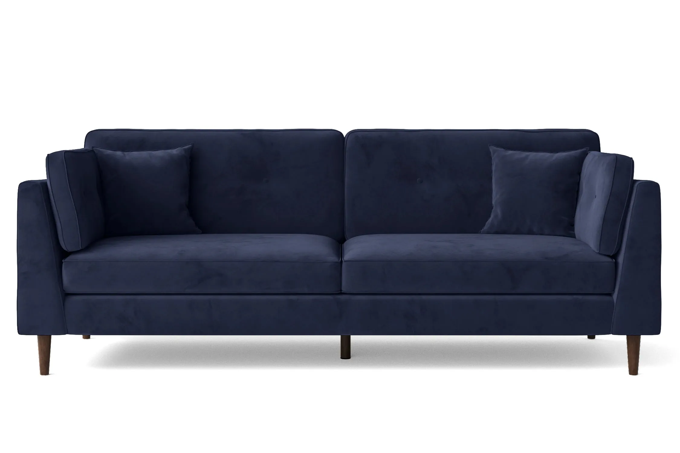 Ragusa 4 Seater Sofa Dark Blue Velvet