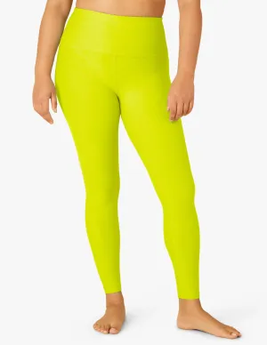 Spacedye Caught In The Midi High Waisted Legging in Chartreuse