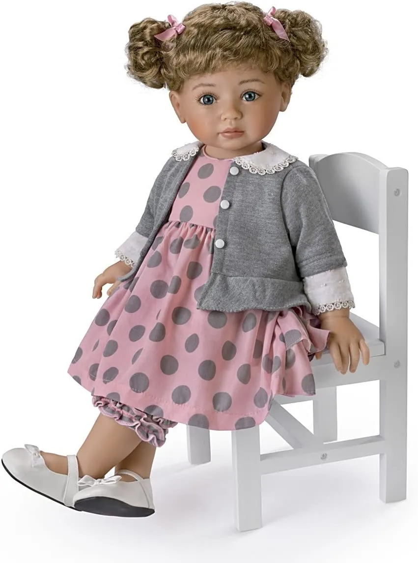 The Ashton - Drake Galleries Avery Picture Perfect Lifelike Child Girl Doll with Hold That Pose!® Technology and Soft RealTouch® Vinyl Skin by Master Doll Artist Mayra Garza 22"-Inches