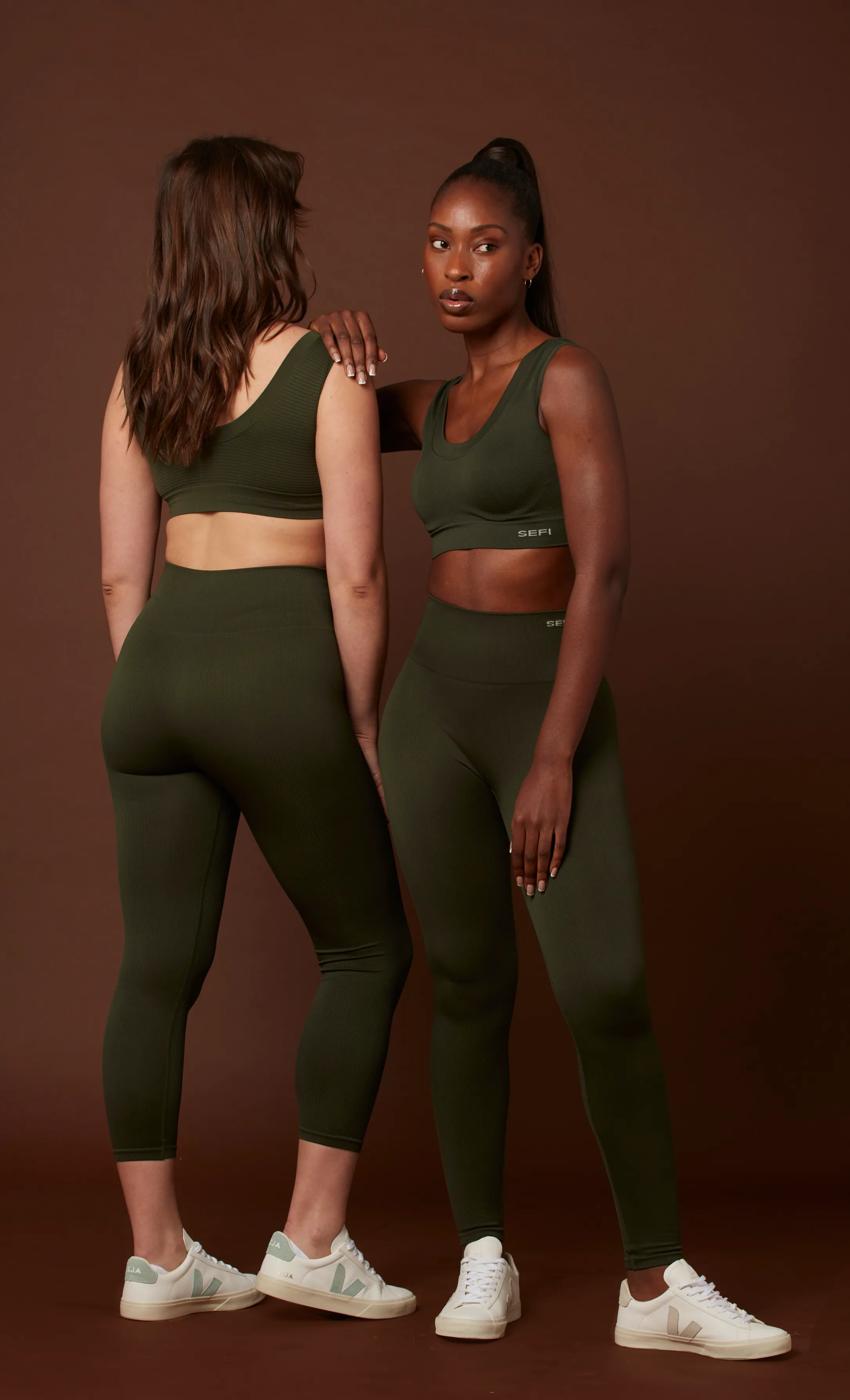 Timeless Ribbed 7/8 Leggings - Forest Green