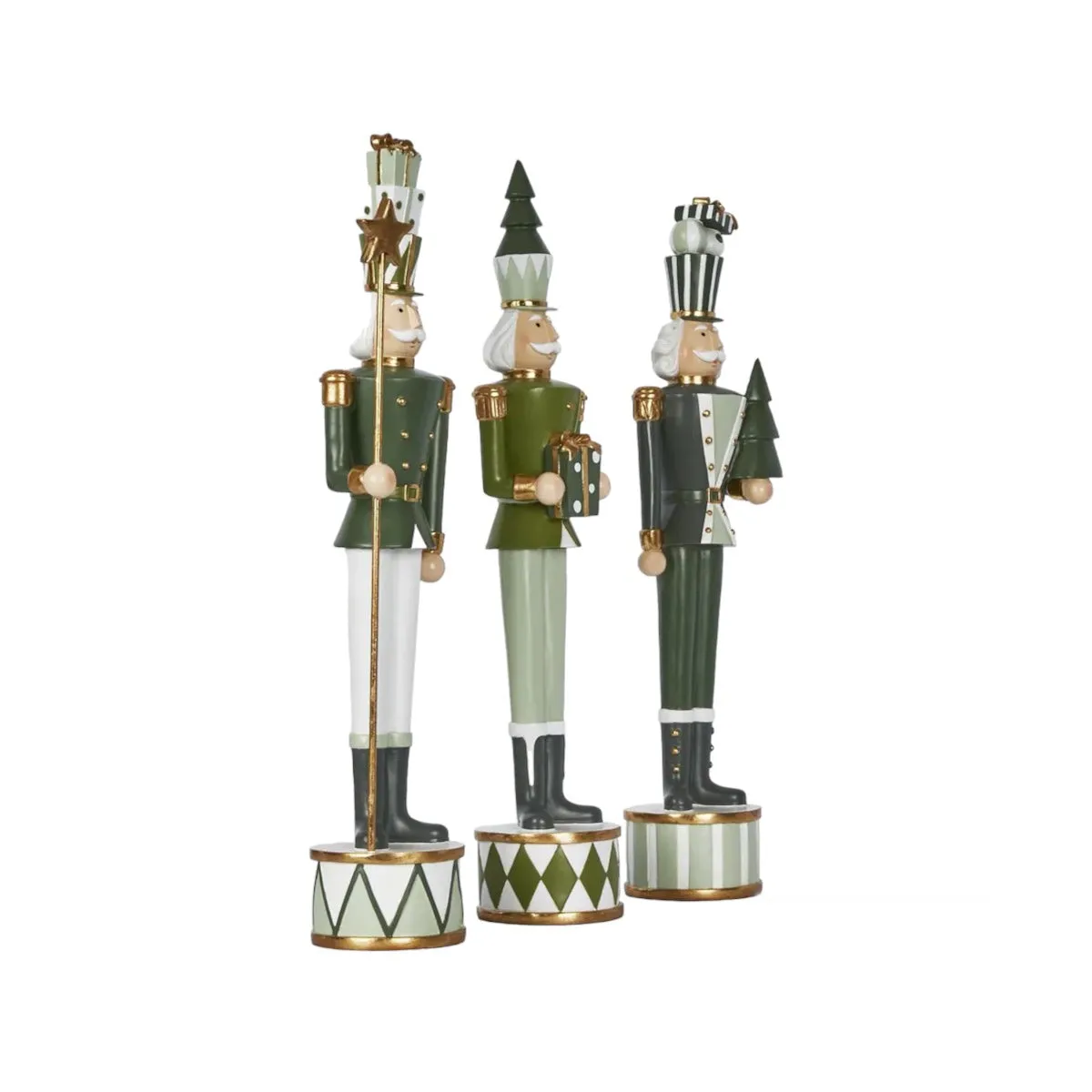 Vixen & Velvet Empere Nutcracker with Gift Green 47cm