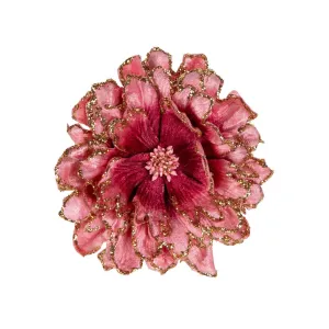 Vixen & Velvet Stella Clip Pink Peony 5cm