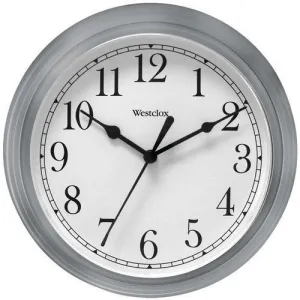 Westclox 9&amp;quot; Decorative Wall Clock (gray) (pack of 1 Ea)